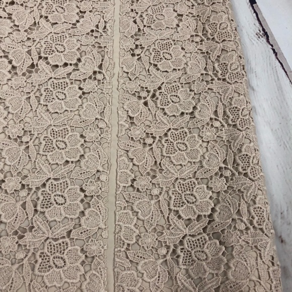Ann Taylor Tan Lace Skirt - Picture 2 of 7